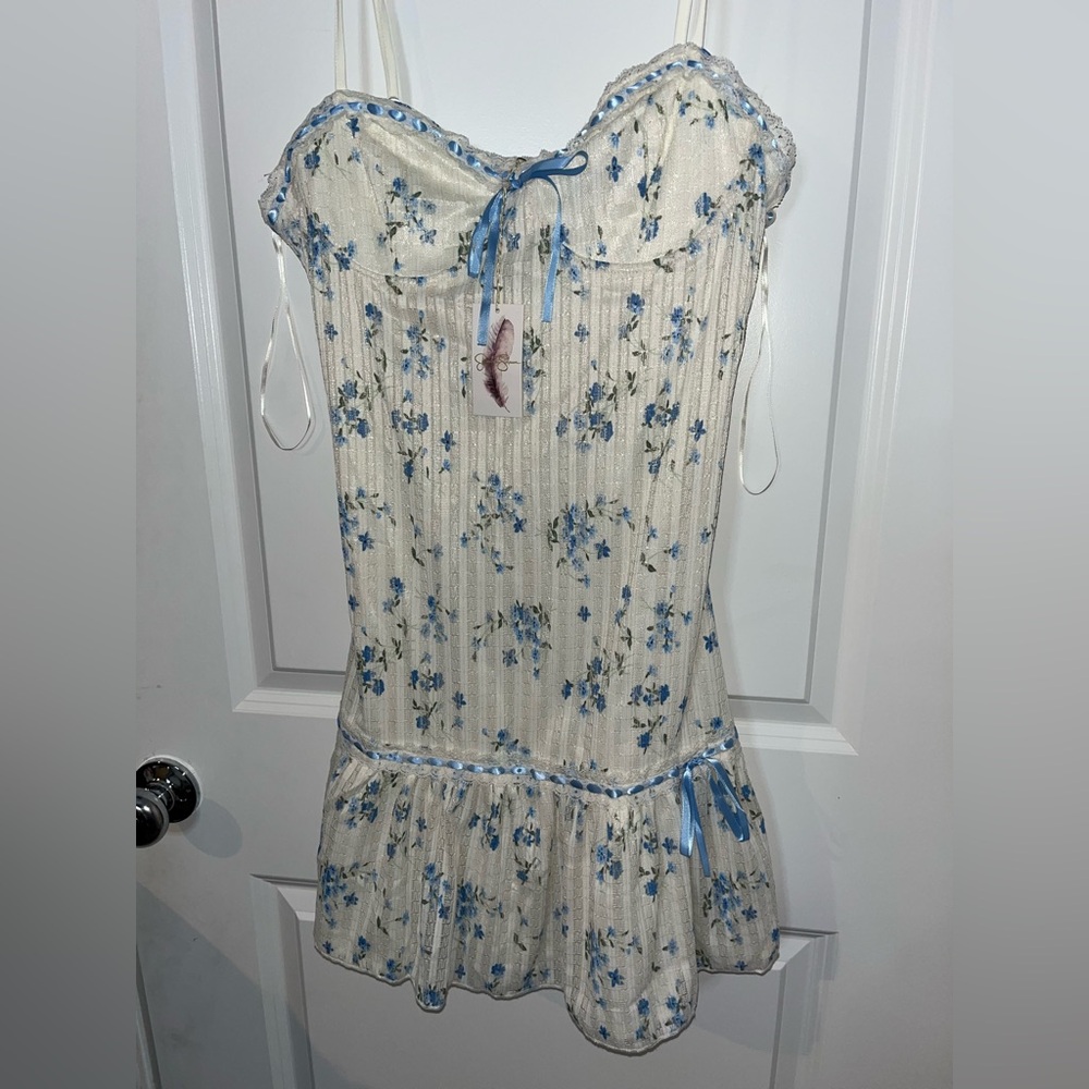 Jessica Simpson NWT Coquette Lined Spaghetti Strap Scoop Neck Baby Doll Dress XL